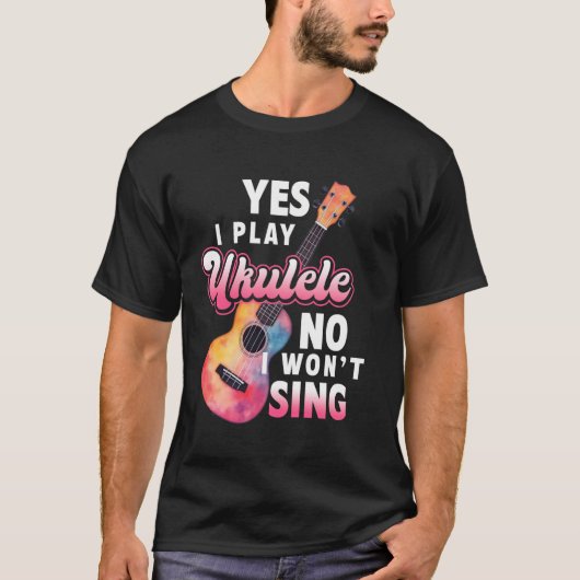 ハワイアンウクレレ遊ウクレレウクレレNo I Will Tシャツ (正面)