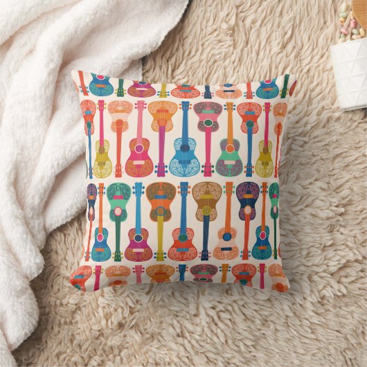 ハワイアンウクレレ クッション (ブランケット)