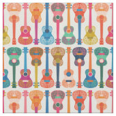 ハワイアンウクレレ ファブリック (クローズアップ)