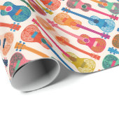 ハワイアンウクレレ ラッピングペーパー (ロールコーナー)