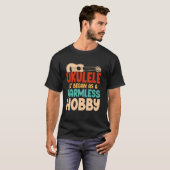 ハワイアンウクレレUkuleleそれは有害物として始まった Tシャツ (正面フル)