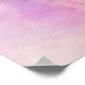 ハワイアンウミガメ水彩画ポスター ポスター (角)