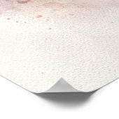 ハワイアンウミガメ水彩 ポスター (角)