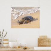 ハワイアンウミガメ ポスター (キッチン)