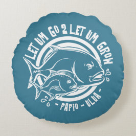 ハワイアンウラウパピオtrevally ラウンドクッション