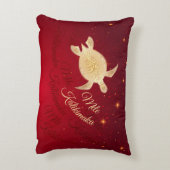 ハワイアンエレガントクリスマス アクセントクッション (裏面(縦))