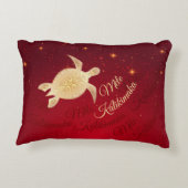 ハワイアンエレガントクリスマス アクセントクッション (裏面)