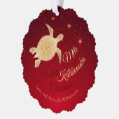 ハワイアンエレガントクリスマス オーナメントカード (左)