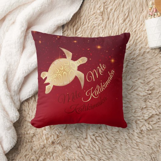 ハワイアンエレガントクリスマス クッション (ブランケット)