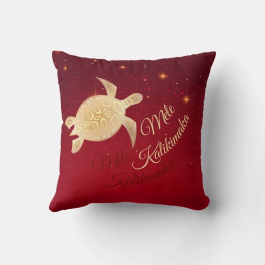 ハワイアンエレガントクリスマス クッション (裏面)