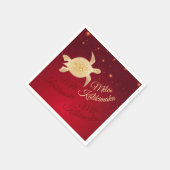 ハワイアンエレガントクリスマス スタンダードカクテルナプキン (角)