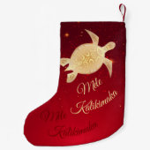 ハワイアンエレガントクリスマス スモールクリスマスストッキング (裏面)