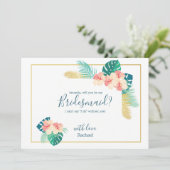 ハワイアンエレガントハイビスカスビーマイブリーズメイドカード 招待状 (スタンド正面)