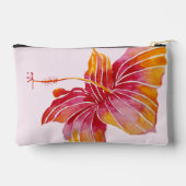 ハワイアンエレガントハイビスカスフラワー アクセサリーポーチ (裏面)