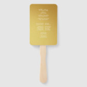 ハワイアンエレガントハイビスカス結婚式 プログラムハンドファン ハンドファン (裏面)