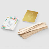 ハワイアンエレガントハイビスカス結婚式 プログラムハンドファン ハンドファン (組立なし)