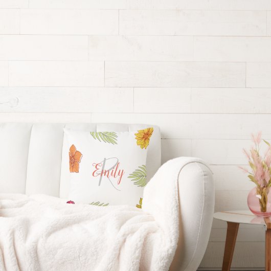 ハワイアンカスタムアロハフローラ クッション (ソファ)