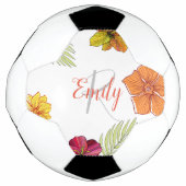 ハワイアンカスタムアロハフローラ サッカーボール (正面)