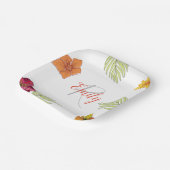 ハワイアンカスタムアロハフローラ ペーパープレート (傾斜あり)