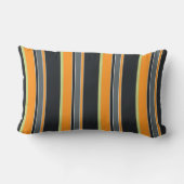 ハワイアンカスタムオレンジハイビスカスフラワーパターン ランバークッション (裏面)