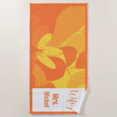 ハワイアンカスタムビーチタオル ビーチタオル (正面)