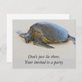 ハワイアンカメの招待 招待状 (正面/裏面)