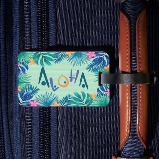 ハワイアンカラフルアロハグリーティング ラゲッジタグ (裏面インサイチュ2)