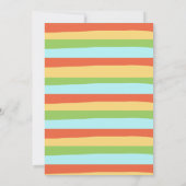 ハワイアンカラフルアロハルアウ(ハワイ式宴会)誕生日招待状 招待状 (裏面)