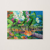 ハワイアンカラフルオーキッドガーデンパズル ジグソーパズル (横)