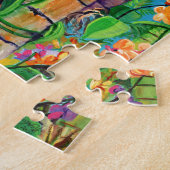 ハワイアンカラフルオーキッドガーデンパズル ジグソーパズル (側面)