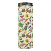 ハワイアンカラフルビーチの熱帯パターン タンブラー (裏面)