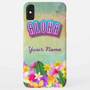 ハワイアンカラフルビーチ主題 iPhone XS MAXケース