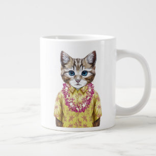 ハワイアンキティキャット ジャンボコーヒーマグカップ