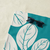 ハワイアンキルトナウパカインベージュ ビーチタオル (インサイチュ)