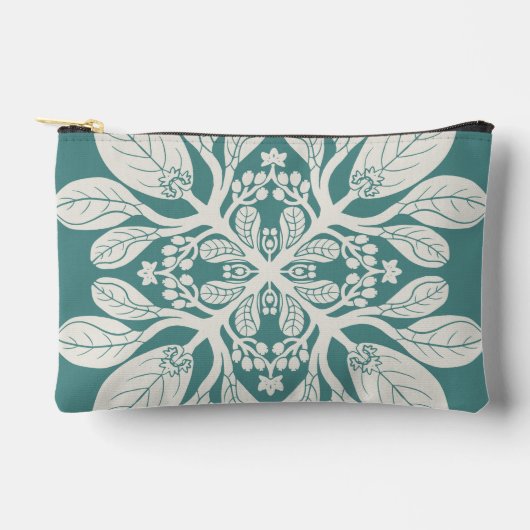 ハワイアンキルトナウパカ アクセサリーポーチ (正面)