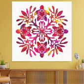 ハワイアンキルトホンウ（ウミガメ） キャンバスプリント (インサイチュ (リビング))