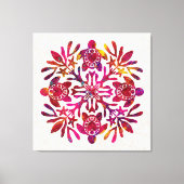 ハワイアンキルトホンウ（ウミガメ） キャンバスプリント (正面)