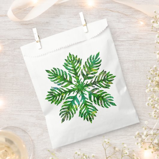 ハワイアンキルトラウエファーン紙 フェイバーバッグ (クリップ留めされた状態)