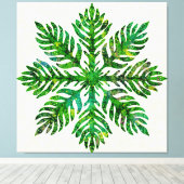 ハワイアンキルトローエシダ キャンバスプリント (インサイチュ (ウッドフロア))