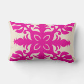 ハワイアンキルト枕-パイナップル ランバークッション (裏面)