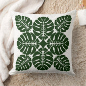 ハワイアンキルト枕 – モンステラ装飾用クッション クッション (ブランケット)