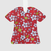 ハワイアンクリスマスアロハシャツプリント2 オーナメント (裏面)