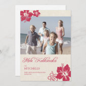 ハワイアンクリスマスカード シーズンカード (正面/裏面)