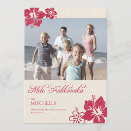 ハワイアンクリスマスカード シーズンカード