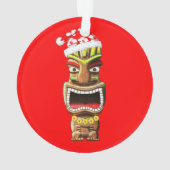 ハワイアンクリスマスサンタティキ オーナメント (裏面)