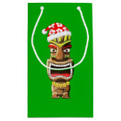 ハワイアンクリスマスサンタティキ スモールペーパーバッグ (裏面)