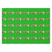 ハワイアンクリスマスサンタティキ テーブルクロス (正面(横))