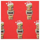 ハワイアンクリスマスサンタティキ ファブリック (見本)