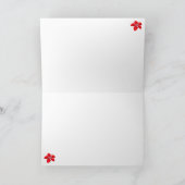 ハワイアンクリスマスツリーのグリーティングカード シーズンカード (内部)