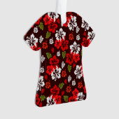 ハワイアンクリスマスハイビスカスオーナメント オーナメント (正面)